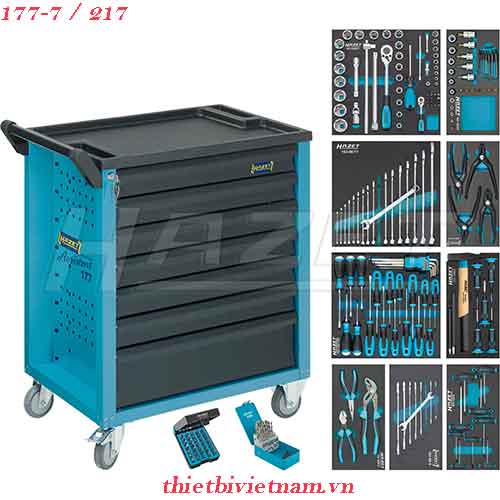 Tủ đựng dụng cụ 7 ngăn 217 chi tiết hazet 177-7/217