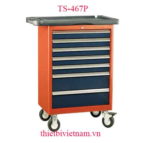 TỦ ĐỰNG DỤNG CỤ KHÔNG CHỨA ĐỒ 7 NGĂN TAY KÉO BẰNG NHỰA CÓ BÁNH XE TS-467P