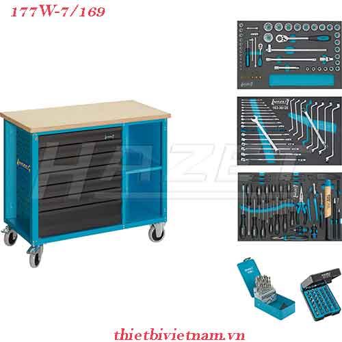 Tủ làm việc di động 7 ngăn 169 chi tiết hazet 177W-7/169