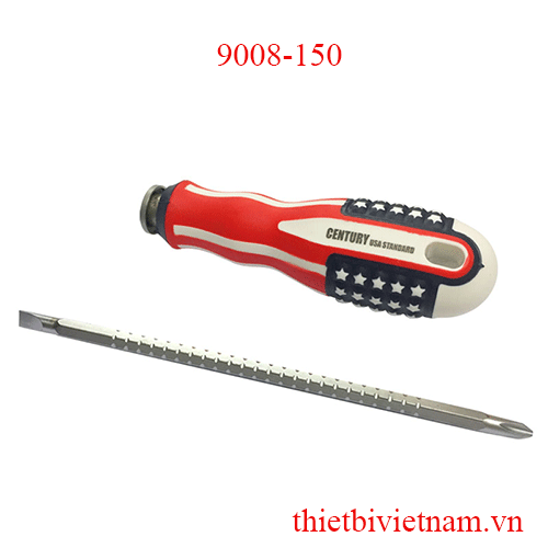 Tu vít cán CỜ MỸ 2 đầu có tăng 6x150mm  (+, -) CENTURY 9008-150