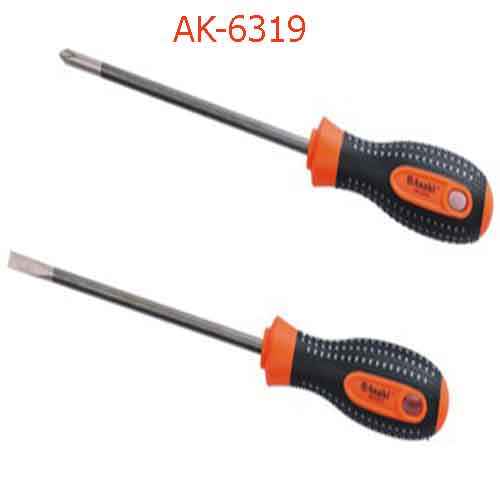 Tua vít thép cán cao su chấm bi AK-6319