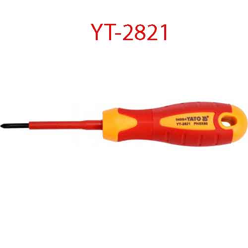 Tuốc nơ vít đầu (+) cách điện PH0x60x3 YATO YT-2821
