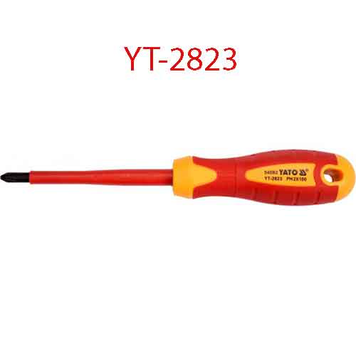 Tuốc nơ vít đầu (+) cách điện PH2x100x6 YATO YT-2823