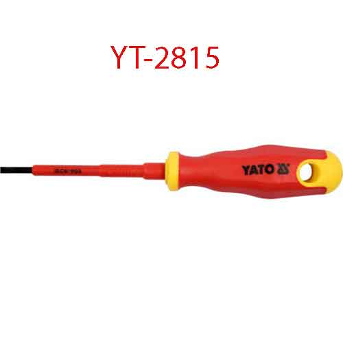 Tuốc nơ vít đầu (-) cách điện YATO YT-2815