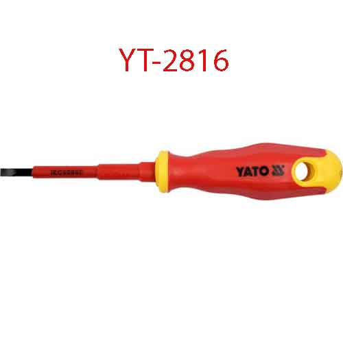 Tuốc nơ vít đầu (-) cách điện YATO YT-2816