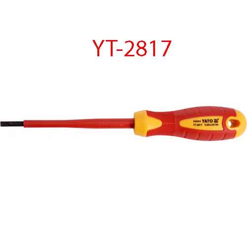 Tuốc nơ vít đầu (-) cách điện YATO YT-2817