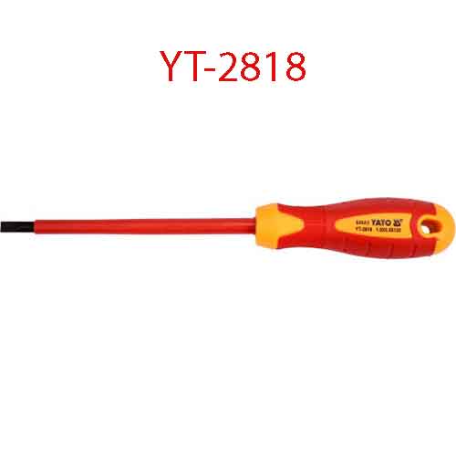 Tuốc nơ vít đầu (-) cách điện YATO YT-2818
