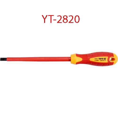 Tuốc nơ vít đầu (-) cách điện YATO YT-2820