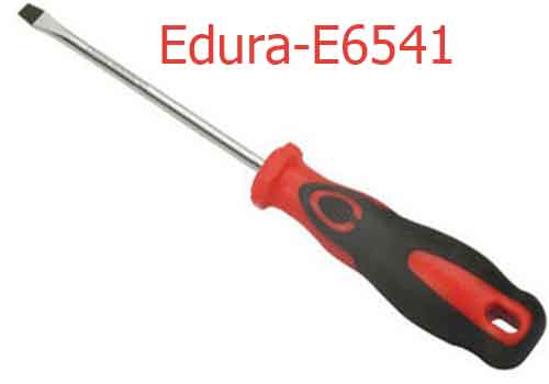 Tuốc nơ vít đầu dẹp cán nhựa & cao su  3x50mm E6541