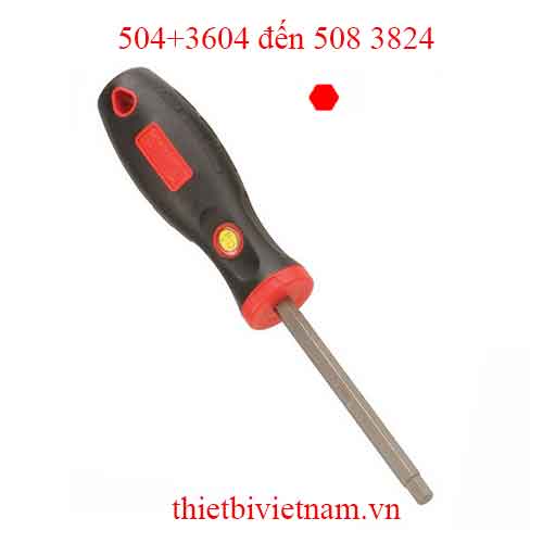 TUỐC NƠ VÍT ĐẦU LỤC GIÁC TAY CẦM CAO SU HỆ INCH HÃNG GENIUS MODEL 504+3604 đến 508 3824