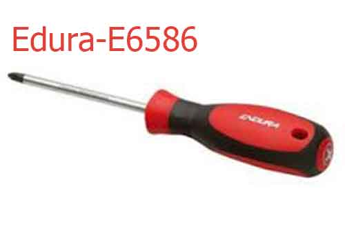 Tuốc nơ vít đầu pake cán nhựa & cao su  5x200mm E6586