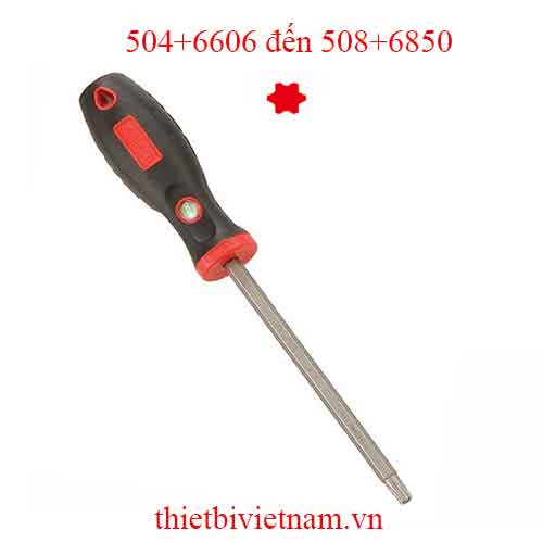 TUỐC NƠ VÍT ĐẦU SAO TAY CẦM CAO SU HÃNG GENIUS MODEL 504+6606 đến 508+6850