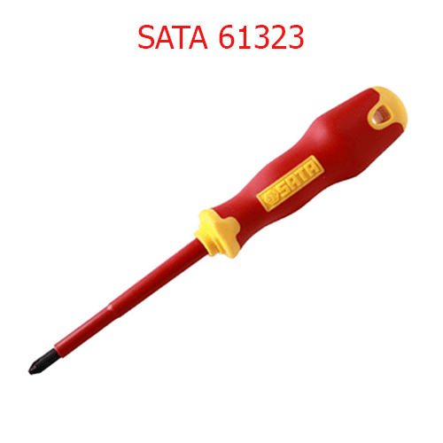 Tuốc nơ vít dẹp cách điện 4 x 100mm SATA 61323