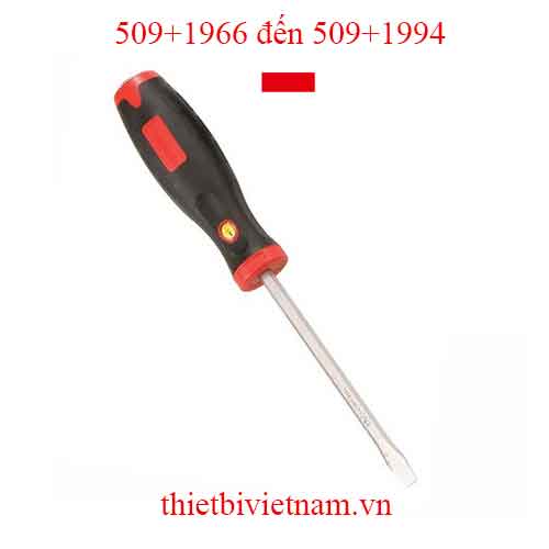 TUỐC NƠ VÍT ĐÓNG 2 CẠNH TAY CẦM CAO SU HÃNG GENIUS MODEL 509+1966 đến 509+1994