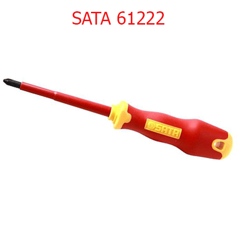 Tuốc nơ vít pake cách điện #1 x 80mm SATA 61222