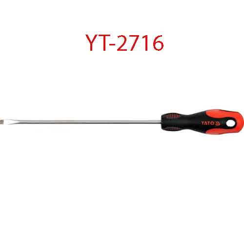 Tuốc-nơ-vít 2 cạnh (-) có nam châm 3x200x3 YATO YT-2716