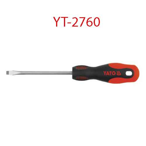 Tuốc-nơ-vít 2 cạnh (-) có nam châm 3x75x3 YATO YT-2760