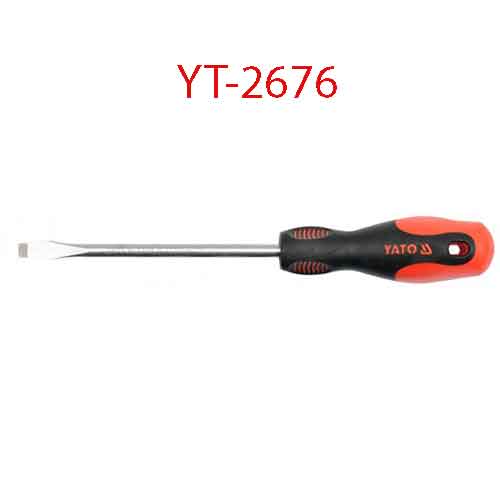 Tuốc-nơ-vít 2 cạnh (-) có nam châm 4x100x4 YATO YT-2676