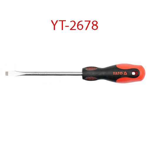 Tuốc-nơ-vít 2 cạnh (-) có nam châm 4x200x4 YATO YT-2678