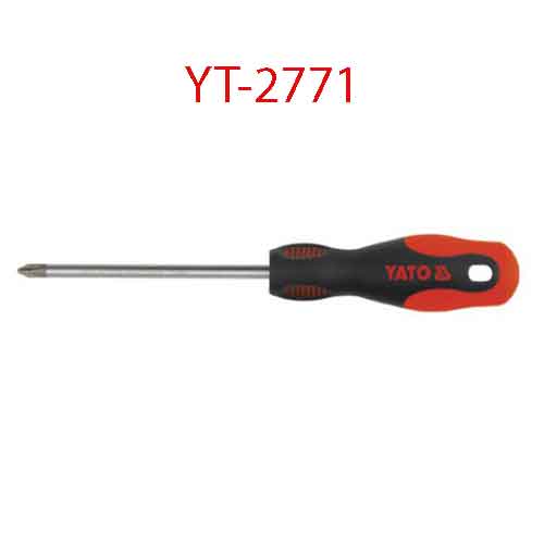 Tuốc-nơ-vít 4 cạnh (+) có nam châm PH0x100x3 YATO YT-2771