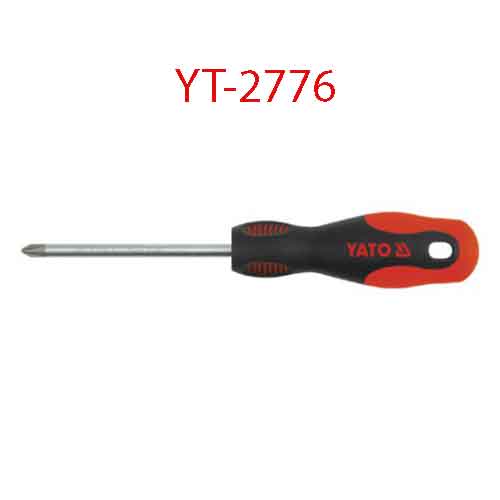 Tuốc-nơ-vít 4 cạnh (+) có nam châm PH2x100x6 YATO YT-2776