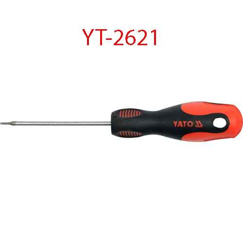 Tuốc-nơ-vít đầu hoa mai có nam châm T6x75x3 YATO YT-2621
