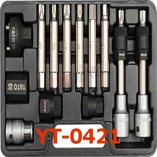 Tuýp mở đai ốc puly máy phát 13 món YATO YT-0421
