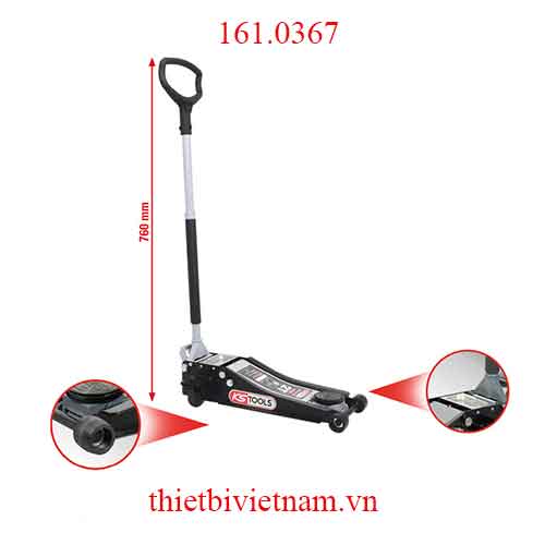 ULTIMATEline kích thép thủy lực 2 tấn - kích cá sấu model 161.0367 KS Tools