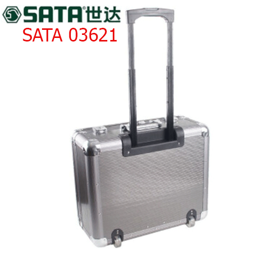 Vali dụng cụ bằng nhôm có bánh xe 24 inch SATA 03621