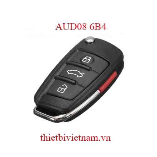 Vỏ Chìa khóa ô tô Audi Q7 A6 A1 Chìa Gập 4 Nút AUD08 6B4