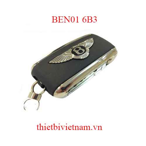 Vỏ chìa khóa ô tô Bentley 3 Nút Gập BEN01 6B3