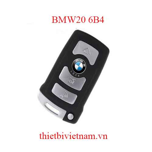 Vỏ chìa khóa ô tô BMW CAS1 7 Series Key Shell 4 Button BMW20 6B4