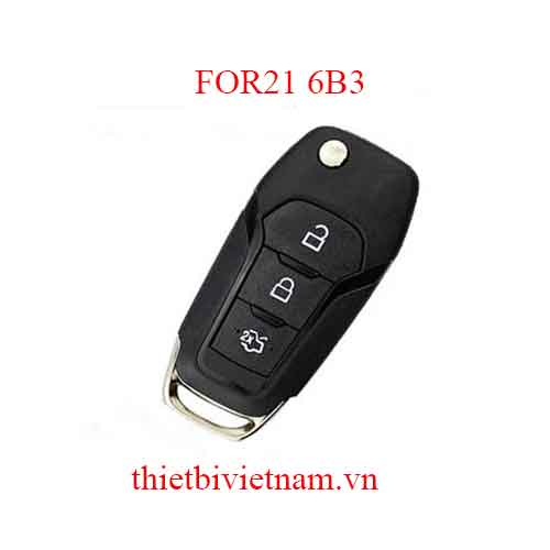 Vỏ Chìa khóa ô tô Ford Everest Keyshell 3 Button 2016 FOR21 6B3