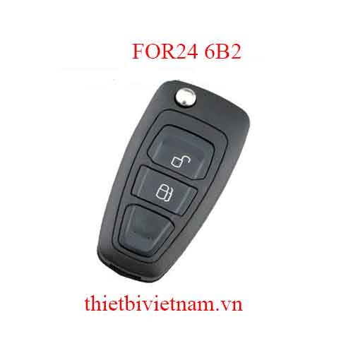 Vỏ Chìa khóa ô tô Ford Focus KeyShell 2 Button FOR24 6B2