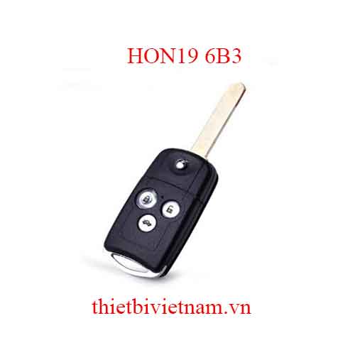 Vỏ Chìa khóa ô tô Honda Key Shell Remote 3 Button Flip HON19 6B3