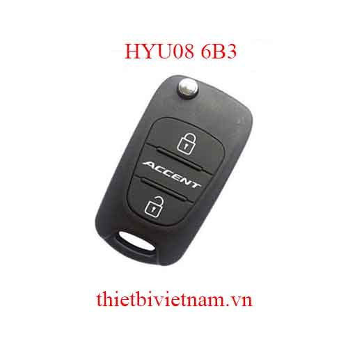 Vỏ Chìa khóa ô tô Hyundai “ACCENT ” Key Shell 3 Button Flip HYU08 6B3