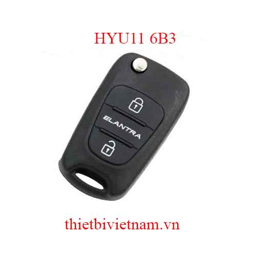 Vỏ Chìa khóa ô tô Hyundai “ELANTRA” Key Shell 3 Button Flip HYU11 6B3