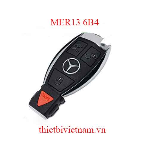 Vỏ Chìa khóa ô tô Mercedes key shell 4 button metal square head MER13 6B4