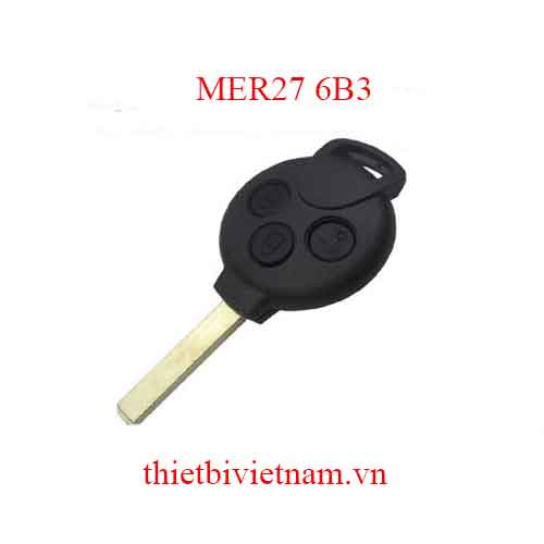 Vỏ chìa khóa ô tô Mercedes Smart Q key shell 3 button MER27 6B3