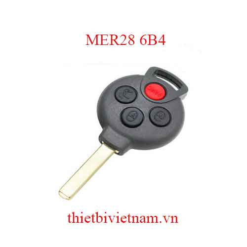 Vỏ chìa khóa ô tô Mercedes Smart Q key shell 4 button MER28 6B4
