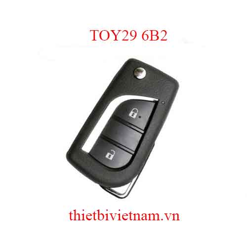 Vỏ chìa khóa ô tô Toyota Atis, Yago, Inova Key Shell 2 Button Flip TOY29 6B2