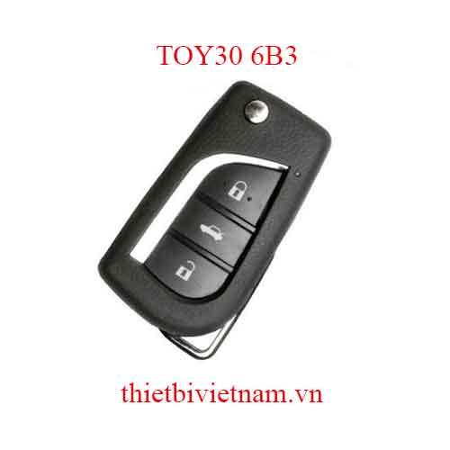 Vỏ chìa khóa ô tô Toyota Atis, Yago, Inova Key Shell 3 Button Flip TOY30 6B3