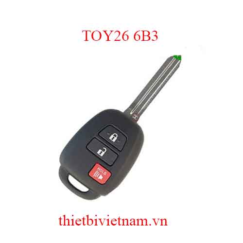 Vỏ Chìa khóa ô tô Toyota Camry 2013/ RAV4/ Highlander Key Shell 3 Button TOY26 6B3​