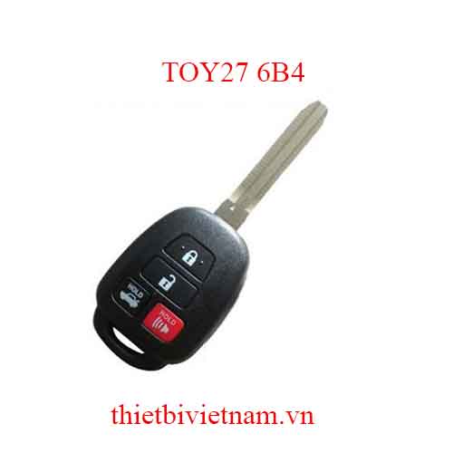 Vỏ Chìa khóa ô tô Toyota Camry 2013/ RAV4/ Highlander Key Shell 4 Button TOY27 6B4