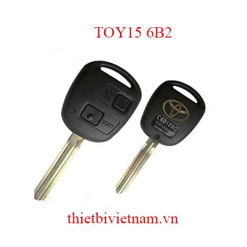 Vỏ Chìa khóa ô tô Toyota Prado / Land Cruiser Key Shell 2 Button OY15 6B2