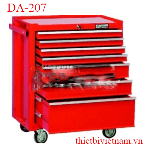Xe đặt dụng cụ 7 ngăn có khóa DAJD DA-207