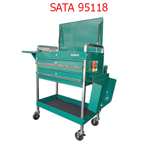 Xe đẩy dụng cụ 2 ngăn 38 inch SATA 95118