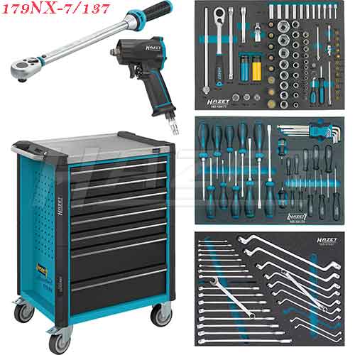 Xe đẩy dụng cụ 7 ngăn 317 chi tiết hazet 179NX-7/137