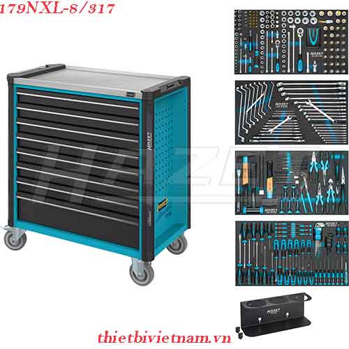 Xe đẩy dụng cụ 8 ngăn 317 chi tiết hazet 179NXL-8/317