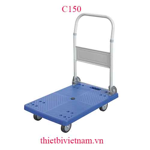 Xe đẩy hàng tải trọng 150kg, bánh xe bằng cao su đặc hãng FERVI Italia C150